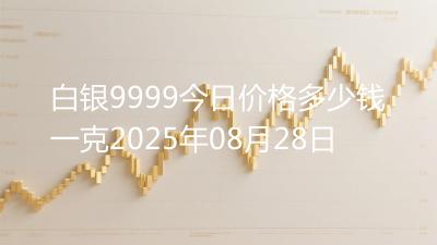 白银9999今日价格多少钱一克2025年08月28日
