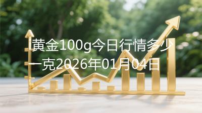 i黄金100g今日行情多少一克2026年01月04日