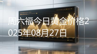 周六福今日黄金价格2025年08月27日