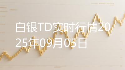白银TD实时行情2025年09月05日