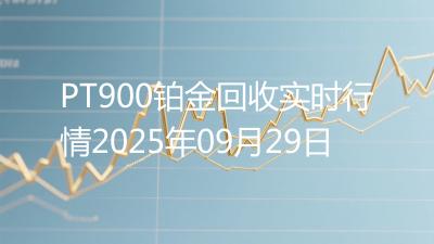 PT900铂金回收实时行情2025年09月29日