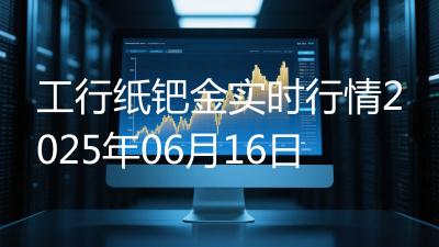 工行纸钯金实时行情2025年06月16日