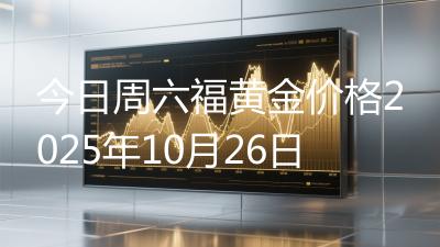 今日周六福黄金价格2025年10月26日