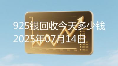 925银回收今天多少钱2025年07月14日