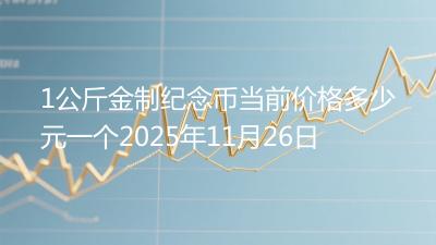 1公斤金制纪念币当前价格多少元一个2025年11月26日