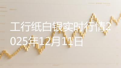 工行纸白银实时行情2025年12月11日