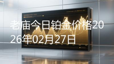 老庙今日铂金价格2026年02月27日