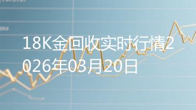 18K金回收实时行情2026年03月20日