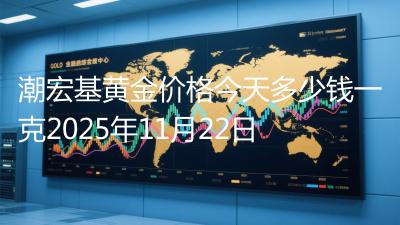 潮宏基黄金价格今天多少钱一克2025年11月22日