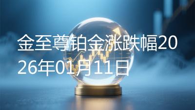 金至尊铂金涨跌幅2026年01月11日