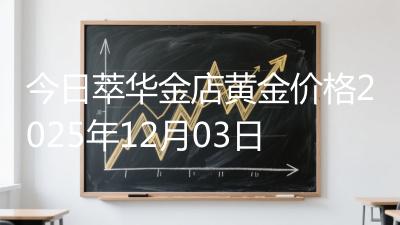 今日萃华金店黄金价格2025年12月03日