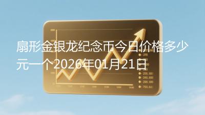 扇形金银龙纪念币今日价格多少元一个2026年01月21日