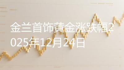 金兰首饰黄金涨跌幅2025年12月24日
