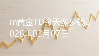 m黄金TD今天多少钱2026年03月07日
