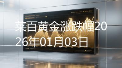 菜百黄金涨跌幅2026年01月03日