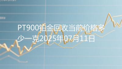 PT900铂金回收当前价格多少一克2025年07月11日