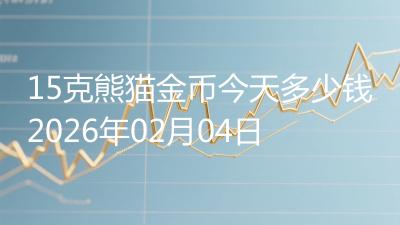 15克熊猫金币今天多少钱2026年02月04日