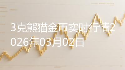 3克熊猫金币实时行情2026年03月02日
