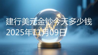 建行美元金钞今天多少钱2025年11月09日