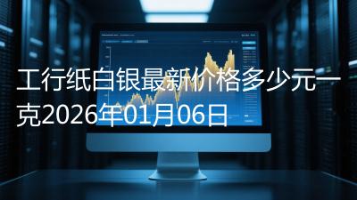 工行纸白银最新价格多少元一克2026年01月06日