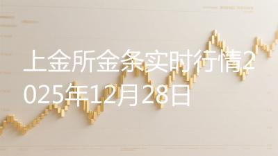 上金所金条实时行情2025年12月28日
