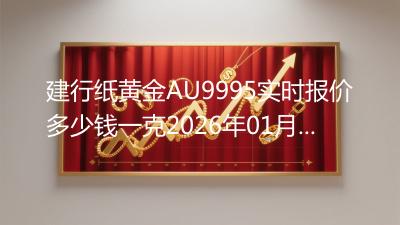 建行纸黄金AU9995实时报价多少钱一克2026年01月28日