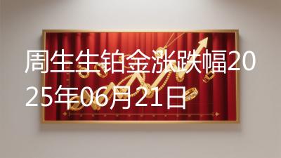 周生生铂金涨跌幅2025年06月21日