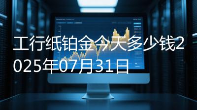 工行纸铂金今天多少钱2025年07月31日