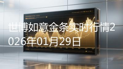 世博如意金条实时行情2026年01月29日