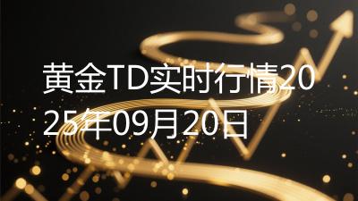 黄金TD实时行情2025年09月20日