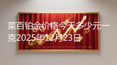 菜百铂金价格今天多少元一克2025年12月23日