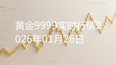 黄金9999实时行情2026年01月26日