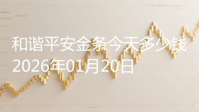和谐平安金条今天多少钱2026年01月20日