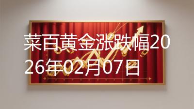 菜百黄金涨跌幅2026年02月07日