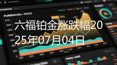 六福铂金涨跌幅2025年07月04日