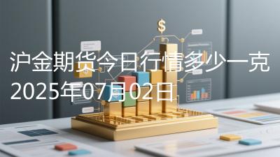 沪金期货今日行情多少一克2025年07月02日