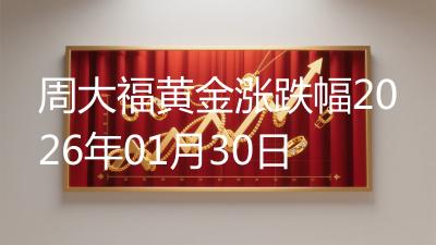 周大福黄金涨跌幅2026年01月30日