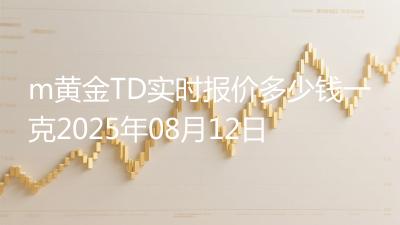 m黄金TD实时报价多少钱一克2025年08月12日