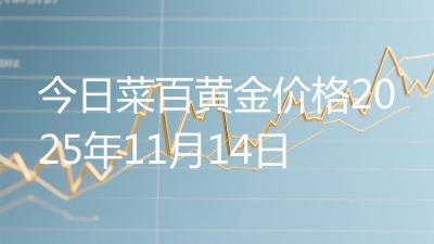 今日菜百黄金价格2025年11月14日