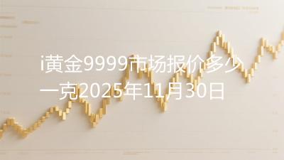 i黄金9999市场报价多少一克2025年11月30日