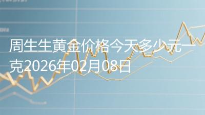 周生生黄金价格今天多少元一克2026年02月08日