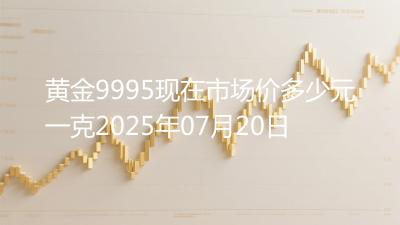 黄金9995现在市场价多少元一克2025年07月20日