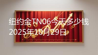 纽约金TN06今天多少钱2025年10月29日