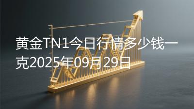 黄金TN1今日行情多少钱一克2025年09月29日