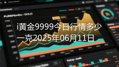 i黄金9999今日行情多少一克2025年06月11日