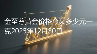 金至尊黄金价格今天多少元一克2025年12月30日