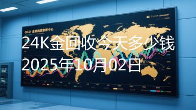 24K金回收今天多少钱2025年10月02日