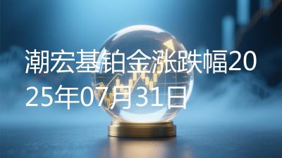 潮宏基铂金涨跌幅2025年07月31日