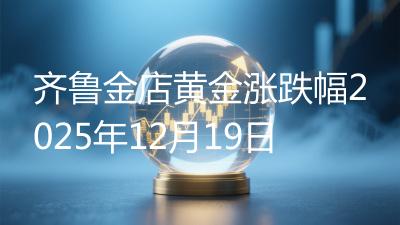 齐鲁金店黄金涨跌幅2025年12月19日