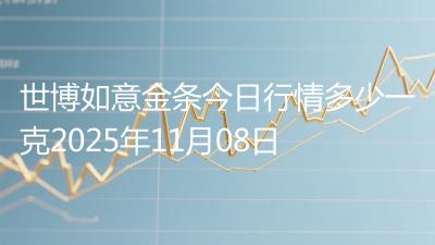 世博如意金条今日行情多少一克2025年11月08日